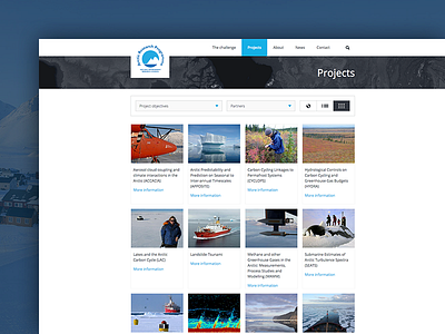 Web design - Arctic Research Programme design science tech ui web design