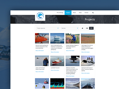 Web design - Arctic Research Programme