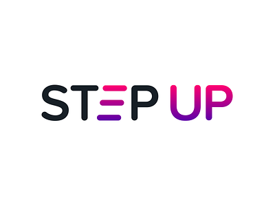 Branding: Step Up brand identity branding business communication education employment logo pink schools