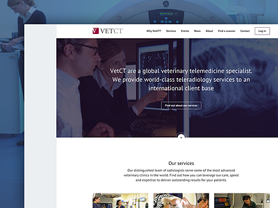 UI: VetCT blue design digital design negative space ui ux web design