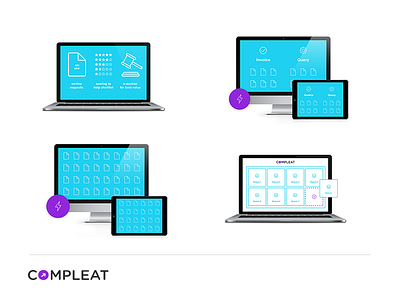 Iconography: Software Specialists accountancy blue graphic design iconography icons tech