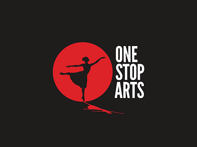 One Stop Arts arts brand identity branding logo red typeface typography