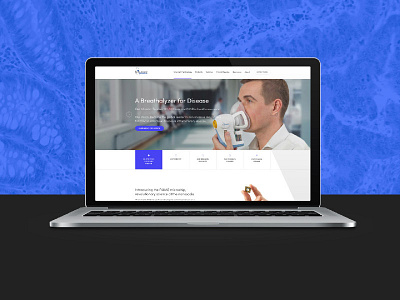 Web Design: Owlstone clean healthcare negative space responsive science ui ux