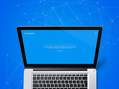 Web Design: Sentinel Oncology blue brand design branding oncology science tech technology ui ux web design website design