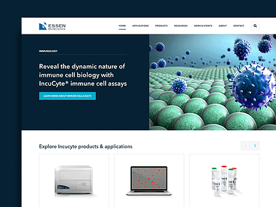 Web Design: Essen Bioscience