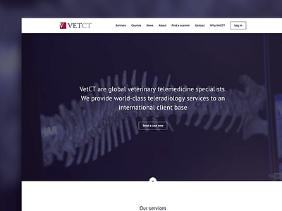 Web Design: VetCT biology life science medical sans serif science typography ui ux veterinary web design website website design