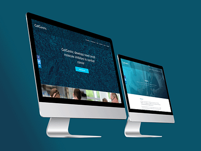 UI: Cellcentric bioscience blue brand design branding photography sans serif typography ui ux web design website website design