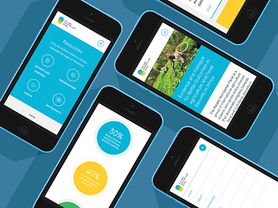 Responsive Design: Malabo Montpellier Panel agriculture blue branding green mobile phone responsive ui ux web design website yellow