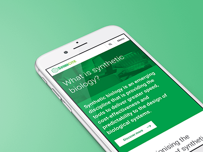 UI: Synbicite brand branding green identity logo rebrand science tech technology ui ux website