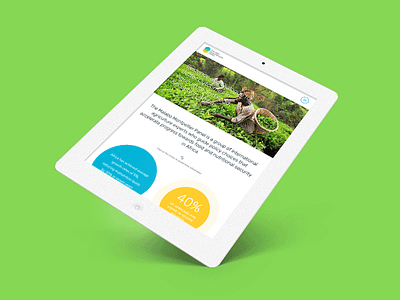 Responsive Design: Malabo Montpellier Panel agriculture blue brand branding farming green responsive ui ux web website yellow