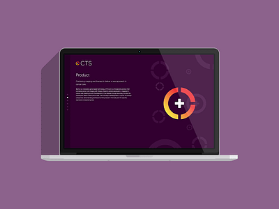 UI: CTS bioscience brand branding identity logo oncology purple single page ui ux web website