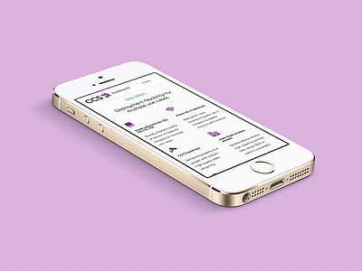 Responsive Design: CCS brand branding communication iconography icons purple tech technology ui ux web website