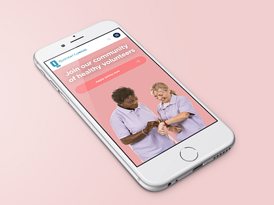Responsive Design: Quotient Clinical - We Need You bioscience clinical trials life science mobile phone responsive science ui ux