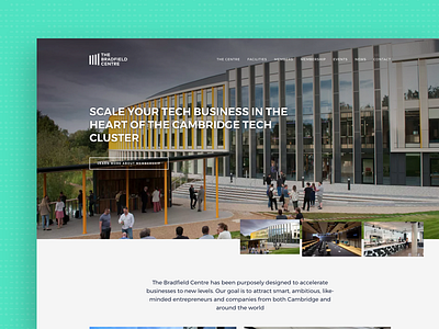 Web Design: The Bradfield Centre branding cambridge centre design pattern tech technology ui ux web website