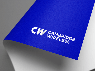 Brand Identity: Cambridge Wireless blue brand brand identity branding cambridge design logo tech technology