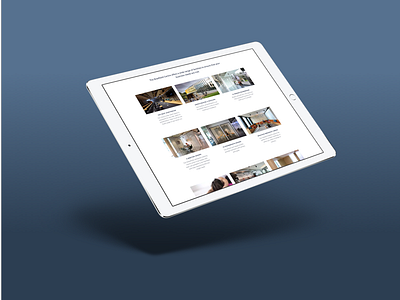 Responsive Design: The Bradfield Centre blue design digital ipad modern responsive tablet tech technology ui ux web