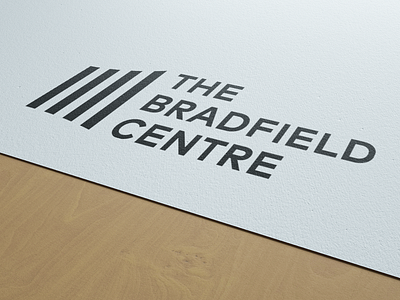 Branding: The Bradfield Centre black and white brand branding design designer graphic design logo print web