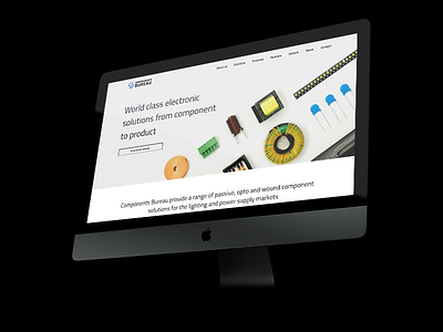 UI: Components Bureau business company design electrical electronic mockup products tech ui ux web website