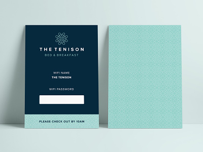 Branding: The Tenison blue brand branding cambridge channel 5 design hotel hotel inspector logo pattern rebrand
