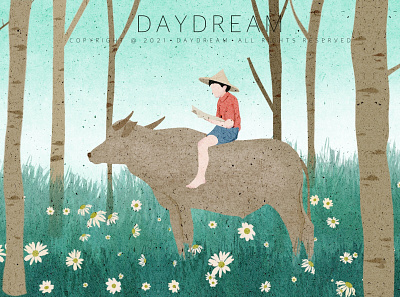 Spring comes in the year of ox.｜by Daydream art design drawing illustration painting procreate