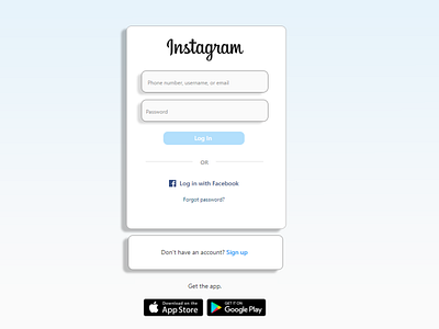 Redesign Instagram UI graphic design