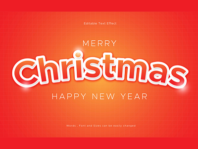 Merry christmas text effect shiny rose Vector illustration EPS banner box business christmas design flyer graphic design happy holiday illustration merry new poster red text vector white word year yellow