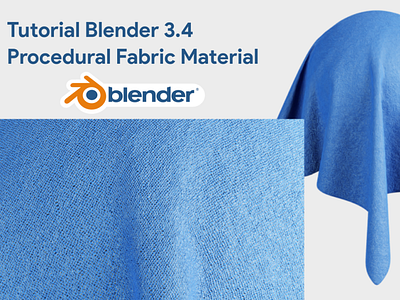 Blender 3.4 Tutorial Procedural Fabric Material