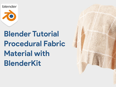 Procedural Fabric Cloth Material Blender Tutorial 3d animation b3b blender blender 3.4 blender 3d blender 3d tutorial blender tutorial blender tutorial cloth cloth design fabric graphic design illustration material procedural shader simulation tutorial youtube