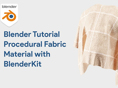 Procedural Fabric Cloth Material Blender Tutorial 3d animation b3b blender blender 3.4 blender 3d blender 3d tutorial blender tutorial blender tutorial cloth cloth design fabric graphic design illustration material procedural shader simulation tutorial youtube