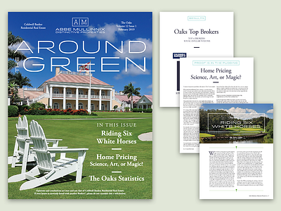 Around the Green publication brochure editorial marketing