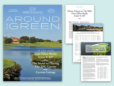 Around the Green publication brochure editorial marketing