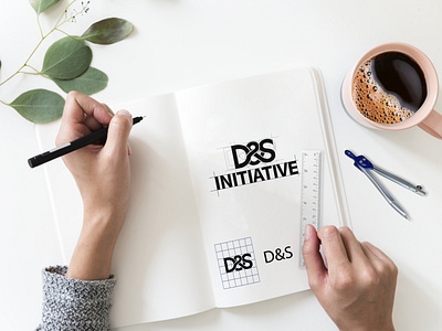 D&S INITIATIVE MINIMAL LOGO DESIGN animation app art branding design flat graphic design illustration logo minimal vector web