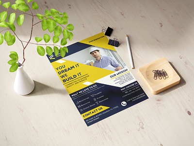 A4 Size adobe photoshop branding design flyer design