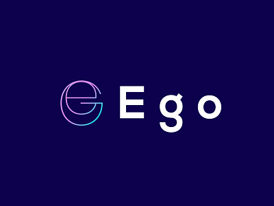 E g o design graphic design logo minimalist