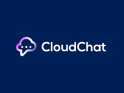 Cloud Chat design graphic design logo