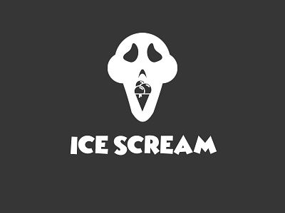 ICE SCREAM adobe photoshop design graphic design logo minimalist