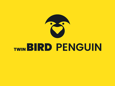 Twin Bird Penguin adobe photoshop brand identity branding design graphic design logo minimalist