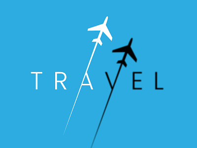 Travel logo 3d adobe photoshop design graphic design illustration inspiration logo minimalist plane shadow shots travel vector