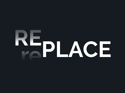 REPLACE adobe photoshop branding design graphic design illustration logo minimalist ui ux vector