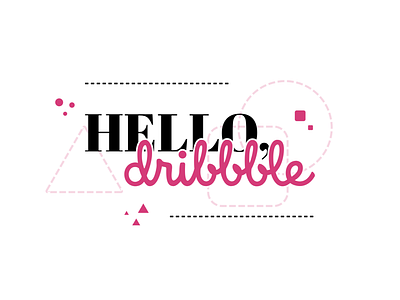 Hello Dribbble! hellodribbble illustration vector