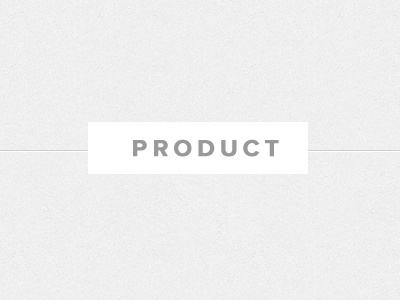 Everest: Product Header light simple subtle texture type white