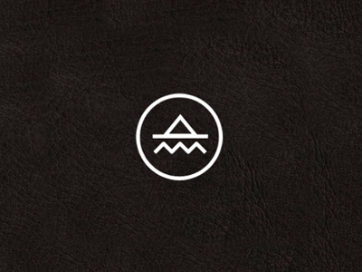 PCH: Where the ocean meets the mountains circle geometric logo mountain ocean simple