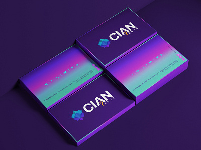 CIAN 2018 brand brand identity branding business card design diseño grafico editorial foil visual design