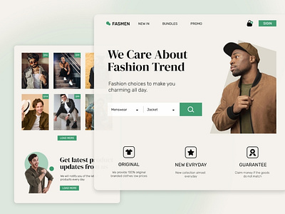 Web Design for Fashion Store