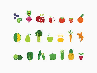 Fruits & Vegetable fruits icon design icons indonesia juice vegetables