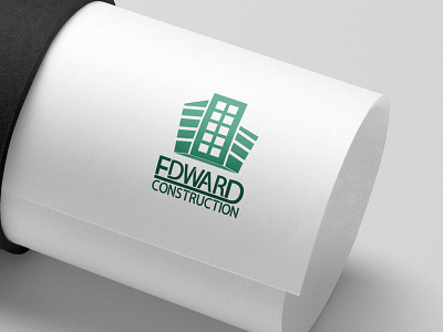 EDWARD CONSTRUCTION LOGO branding company construction design edward graphic design icon illustration istagram logo social typography vector