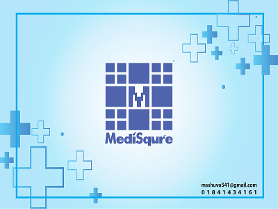 MediSqure Logo 3d branding company design doctor icon illustration istagram logo medicine pharma typography ux vector