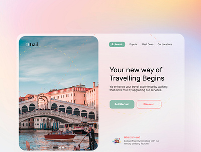 Online Travel Site Trail -UI/UX Web Design booking design desktop app figma landing page design landingpage logo sketch travel travel agency travel app travel guide travelling ui ui design uiux web design webdesign website website design