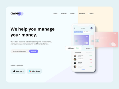 Crypto Banking Website   -UI/UX Web Design