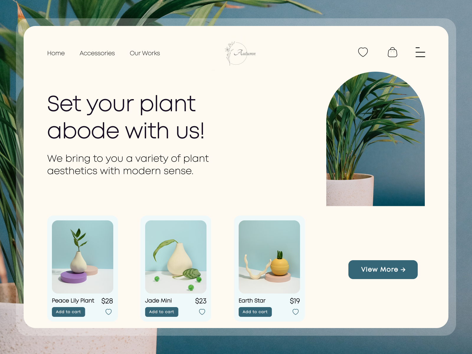 Autumn Online Plant Store UI/UX  Design by Priyanka on Dribbble
